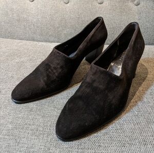 🤎 Robert Clergerie Suede Stretch Heel Shoes – Size 10 (Made in France)